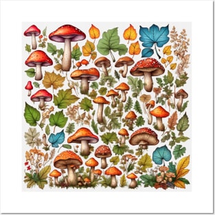 Mushroom Collection #3 Posters and Art